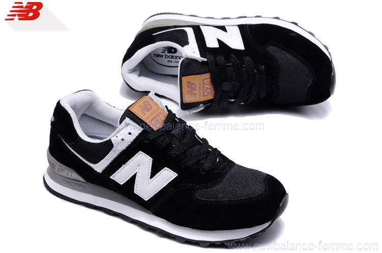 new balance 574 noire et blanche