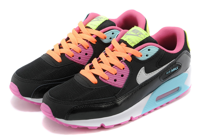 air max femme noir et rose