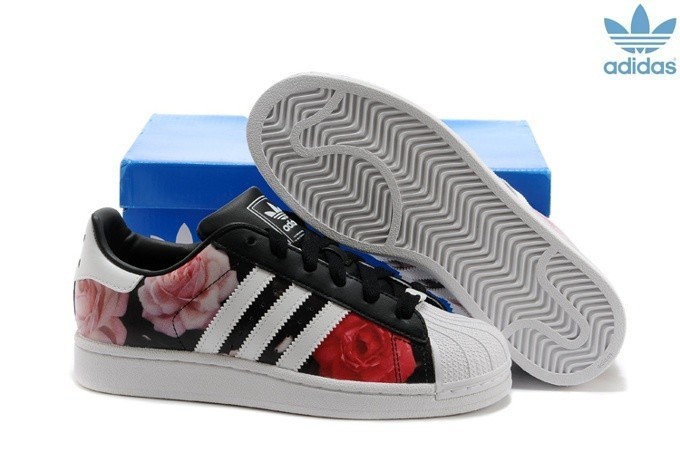 adidas superstar femme rouge et blanche