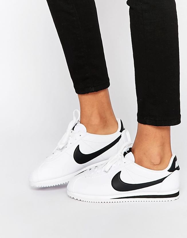 nike blanche cuir