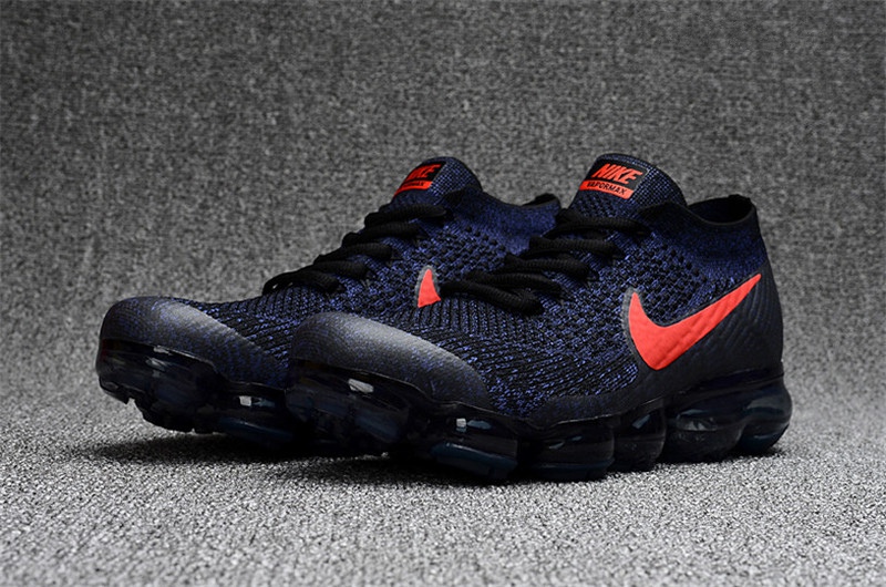 vapormax bleu et rouge