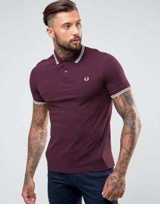 fred perry bordeaux