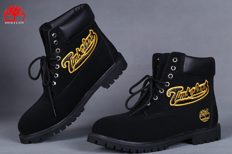 timberland noir et or